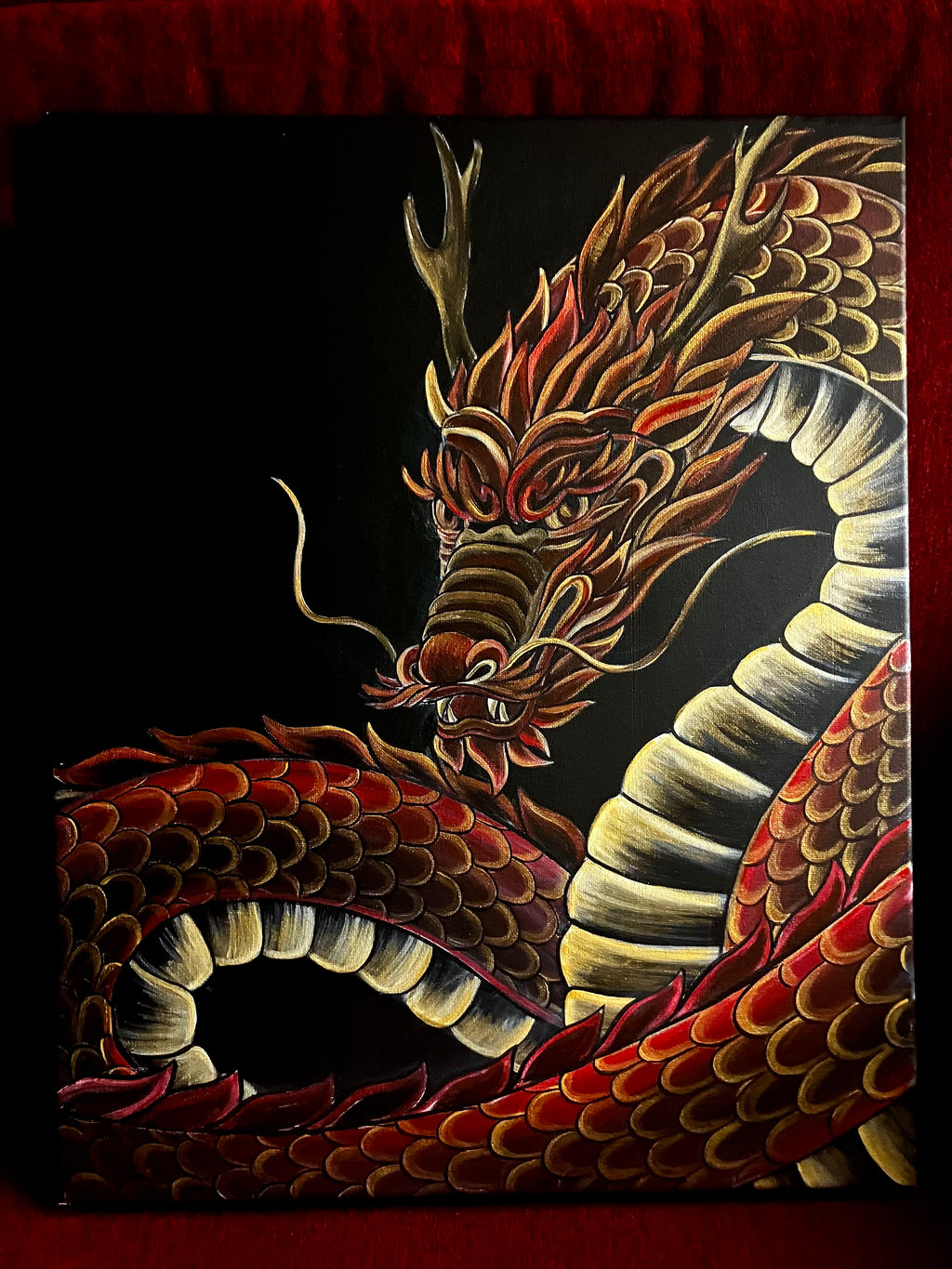 Lucky red Chinese Dragon