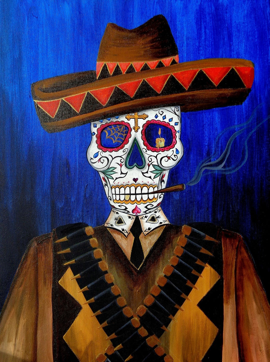 Dia day Los muertos sugar skull art print
