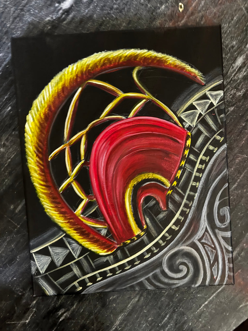 Hawaiian Mahiole helmet