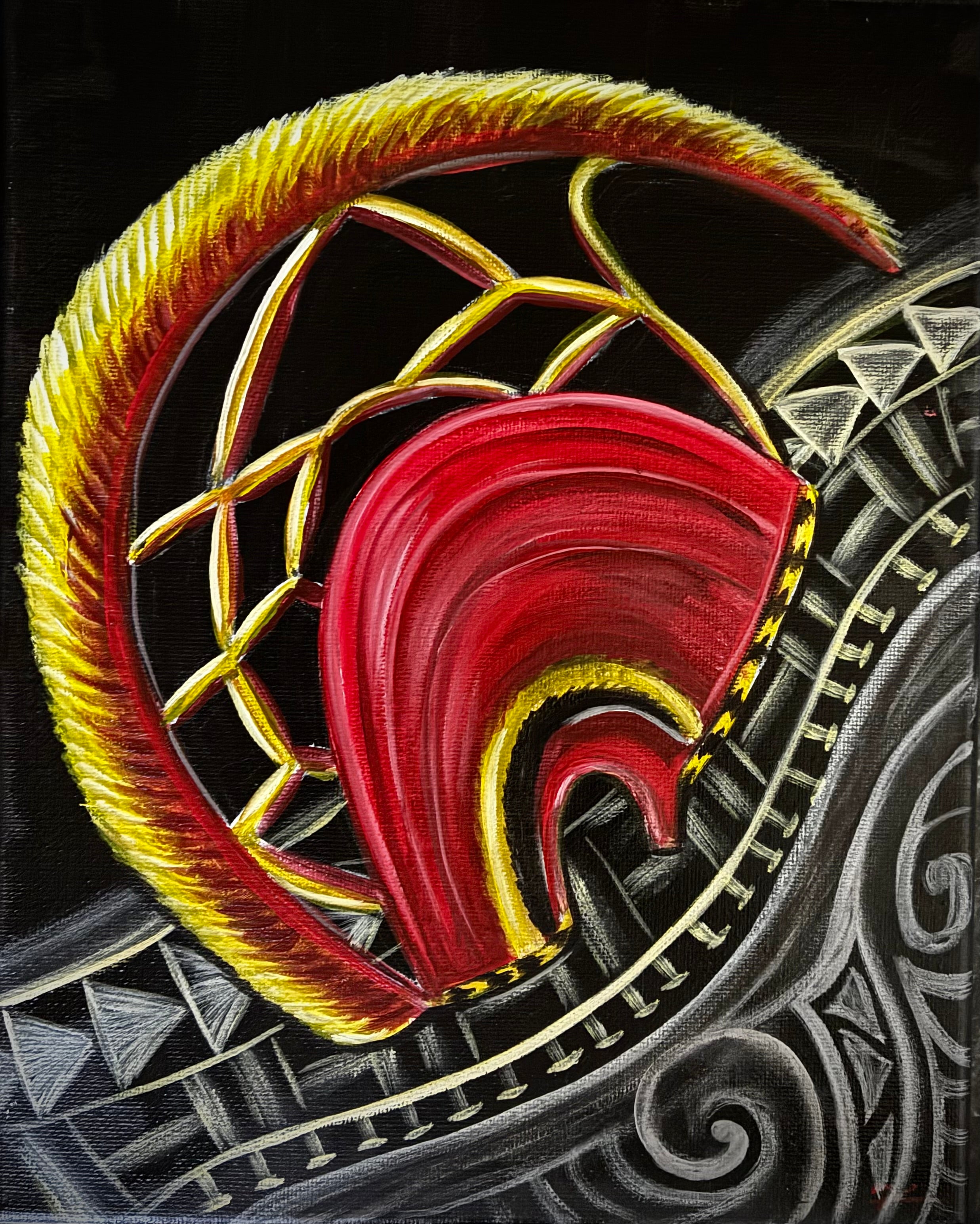 Hawaiian Mahiole helmet