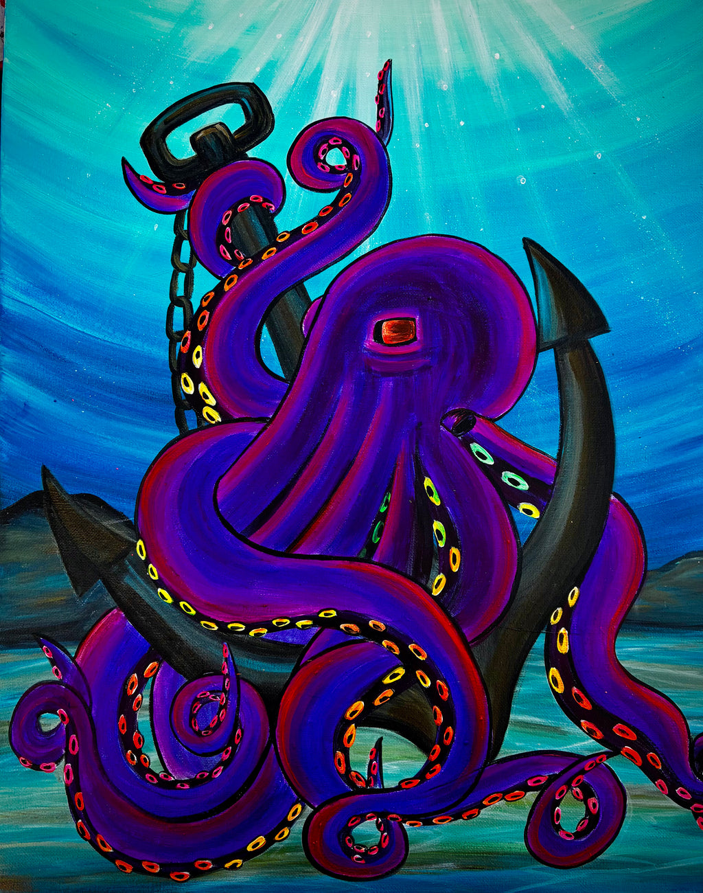 Kraken on an anchor
