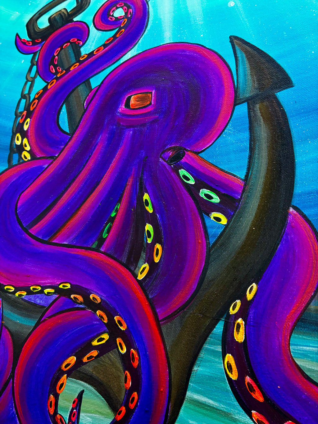 Kraken on an anchor