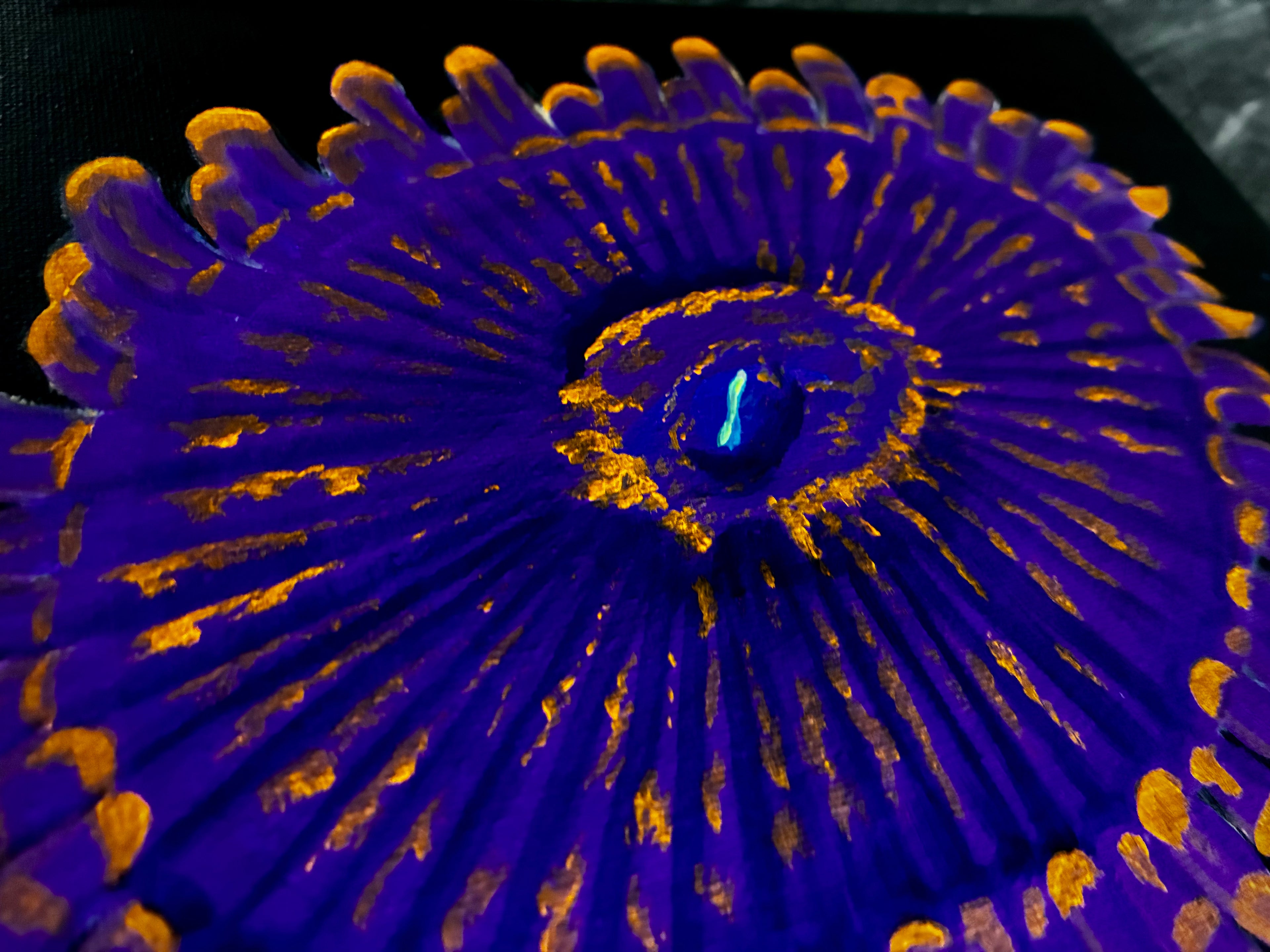 Blacklight Zoanthid painting