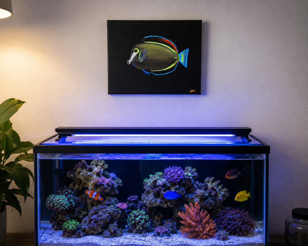 Naso Tang UV reactive painting