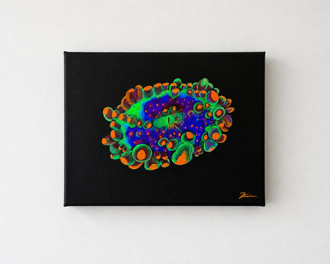 Bounce mushroom coral UB reactive painting