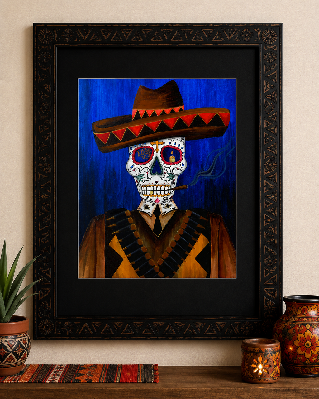 Dia day Los muertos sugar skull art print