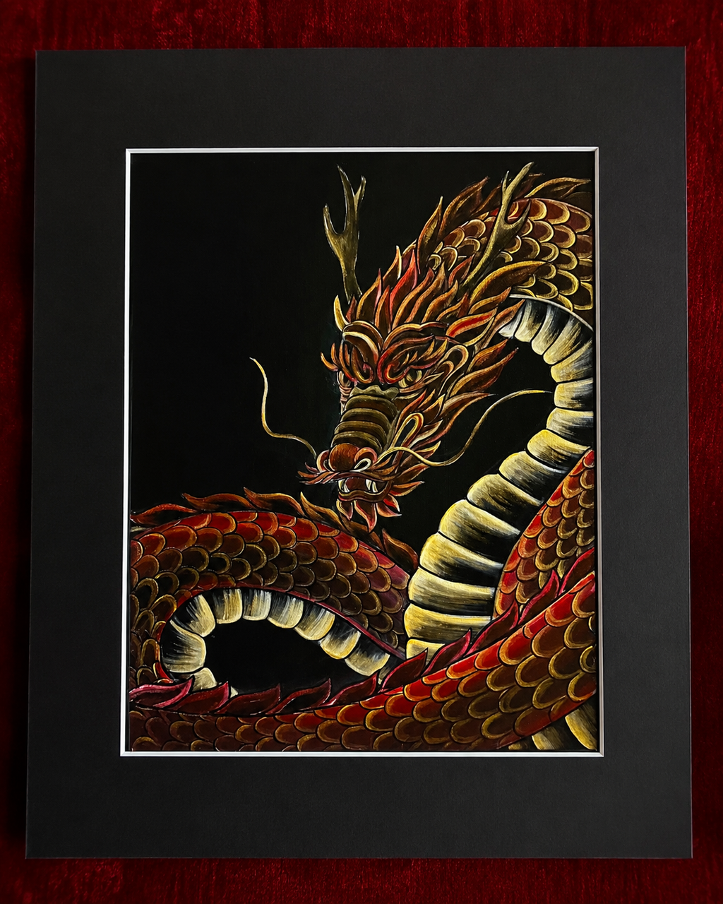 Lucky red Chinese Dragon
