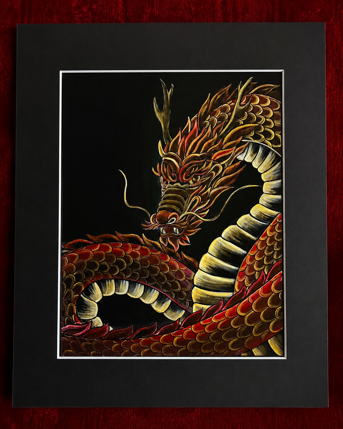 Lucky red Chinese Dragon