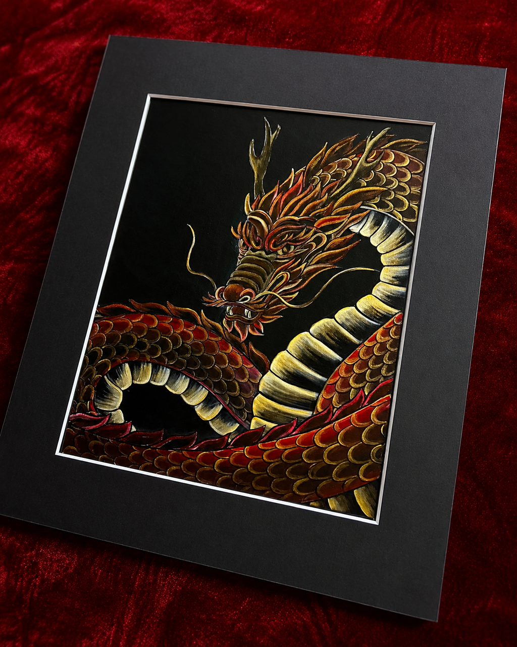 Lucky red Chinese Dragon