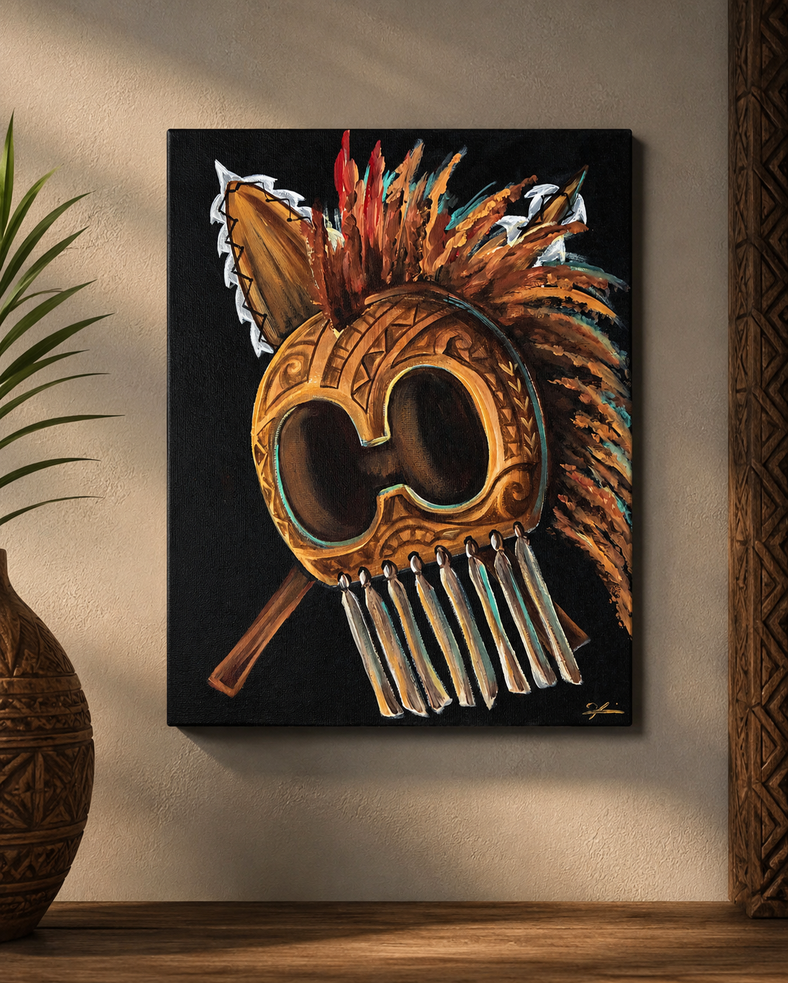 Makini Hawaiian helmet