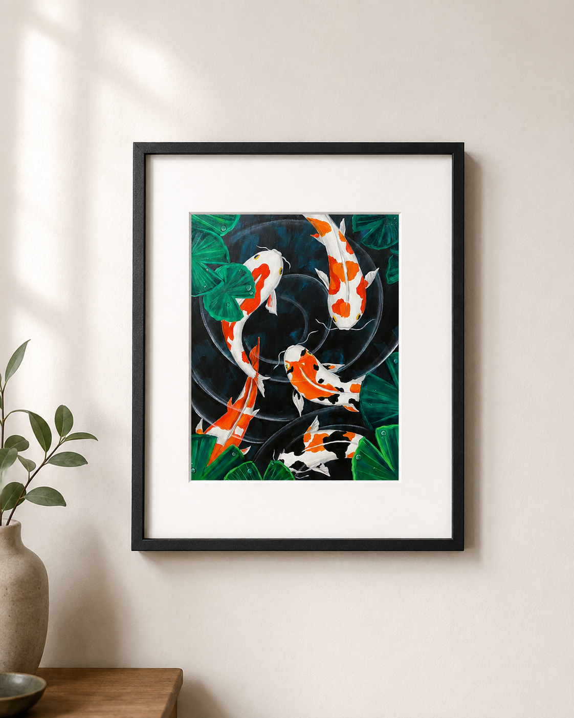 Koi fish art print