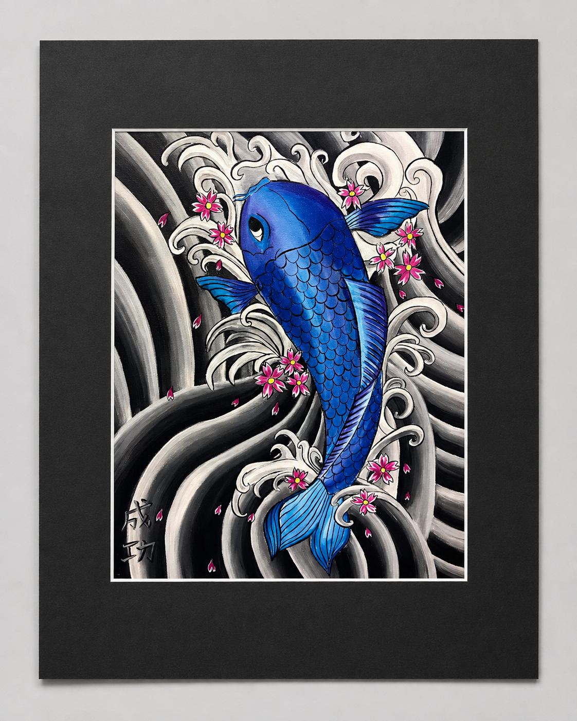 Koi fish art