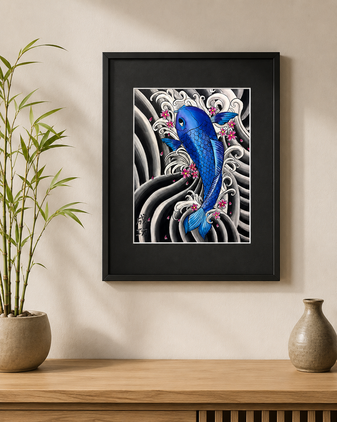 Koi fish art