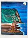 King liloa Hawaiian chief art