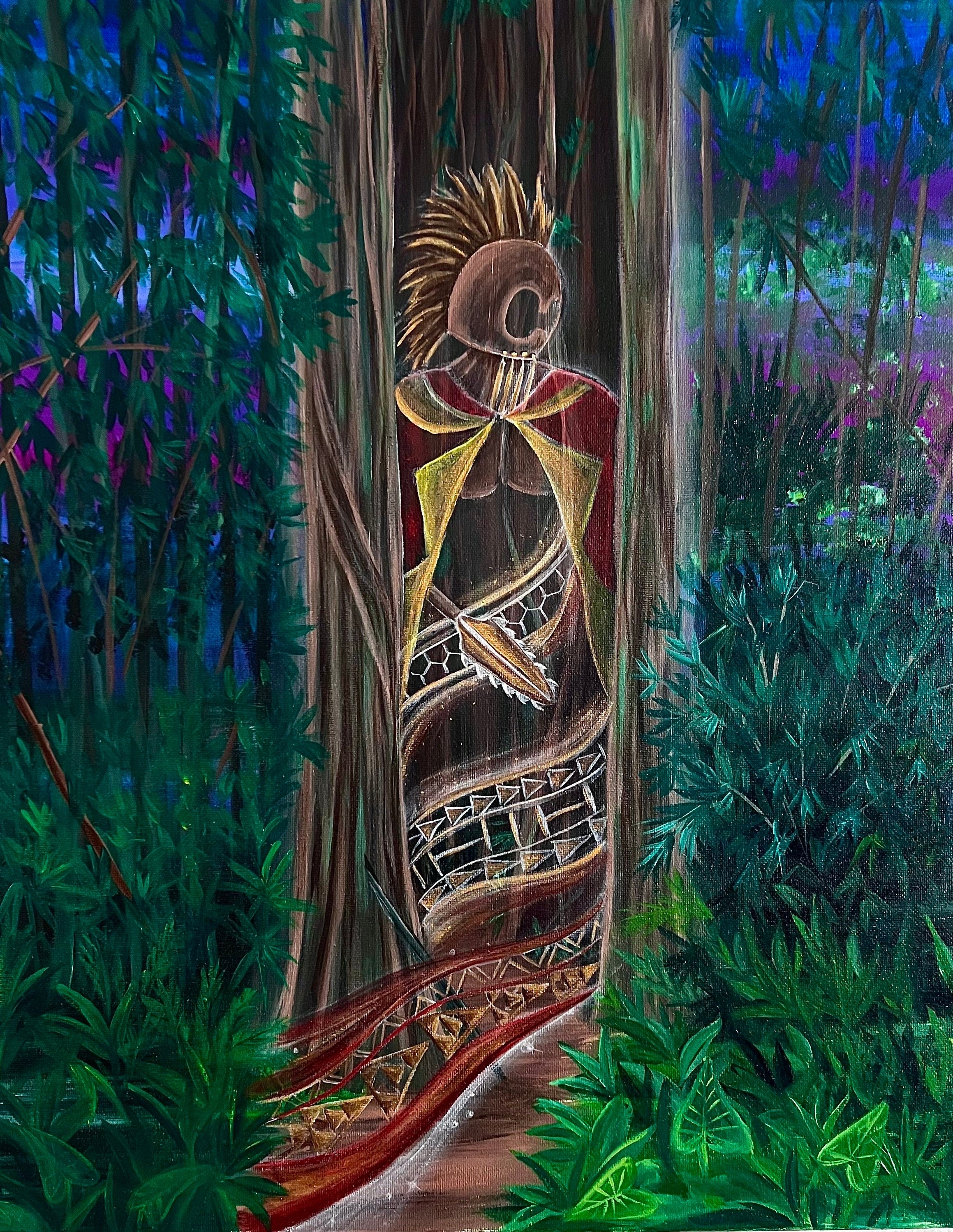 Manoa valley Hawaiian spirit art 