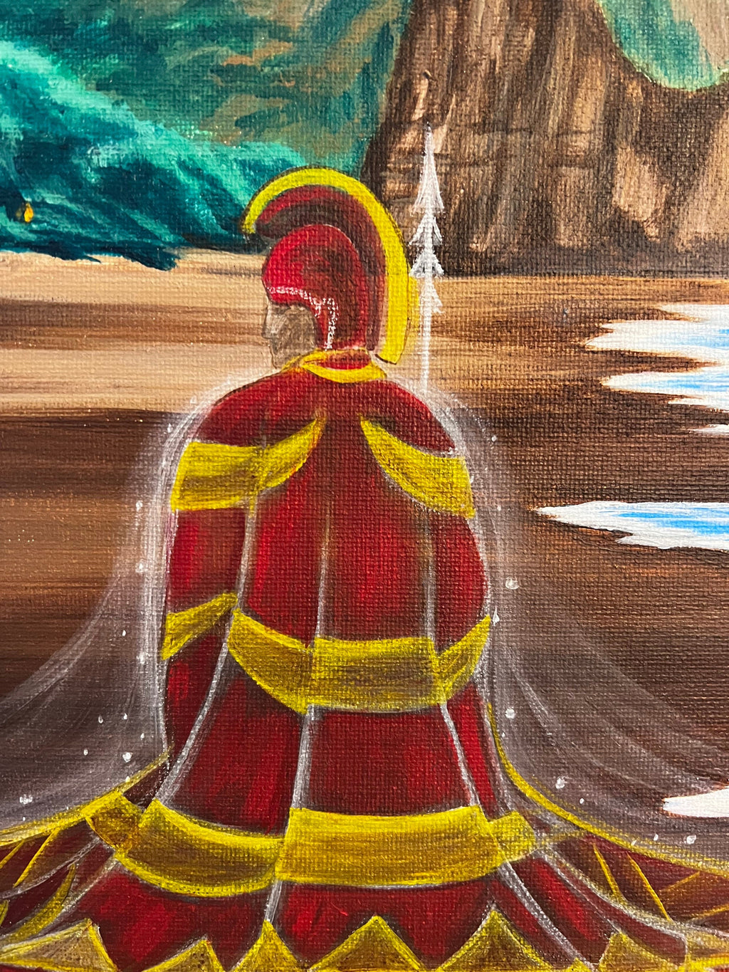 King Liloa Hawaiian art up close
