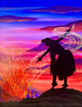 Hula dancer Hawaiian art Pele